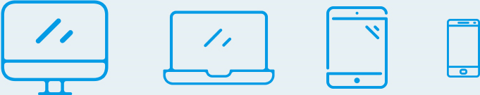 Visuels présentant différents devices sur lesquelles la solution Notys est fonctionnelle