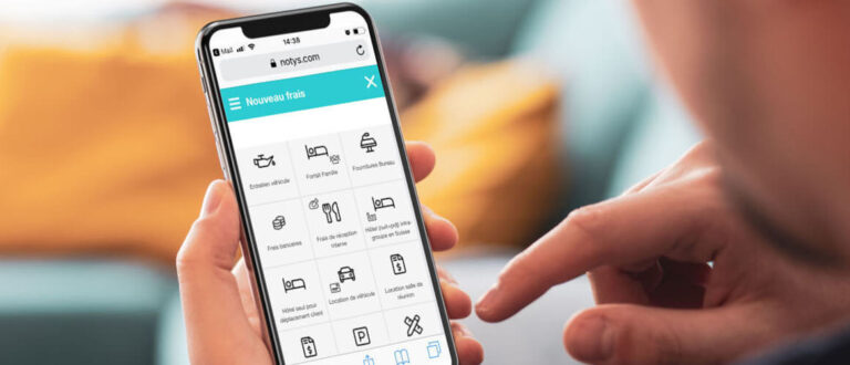 note de frais professionnels Notys app